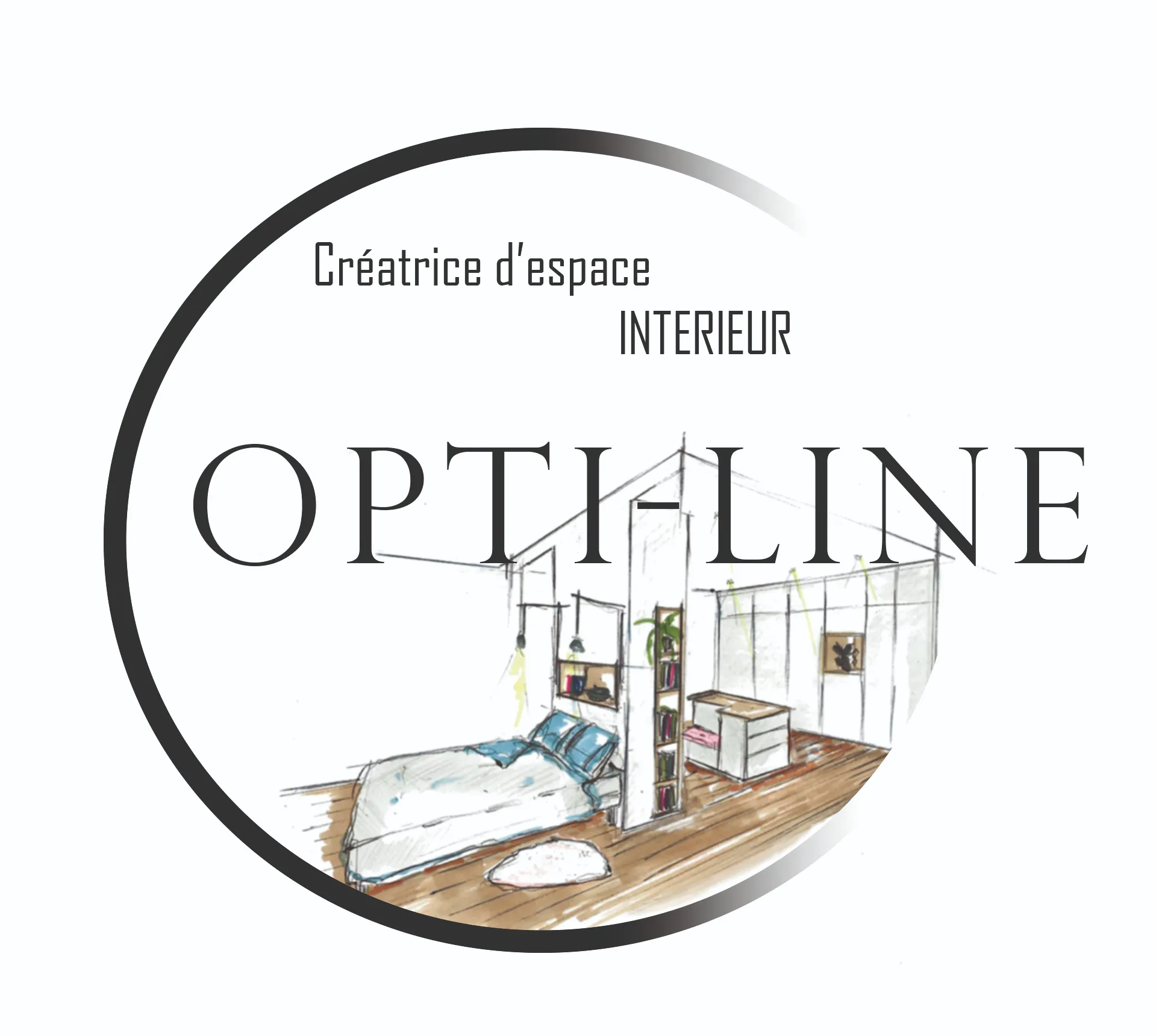 Logo Optiline Créatrice d'espace intérieur